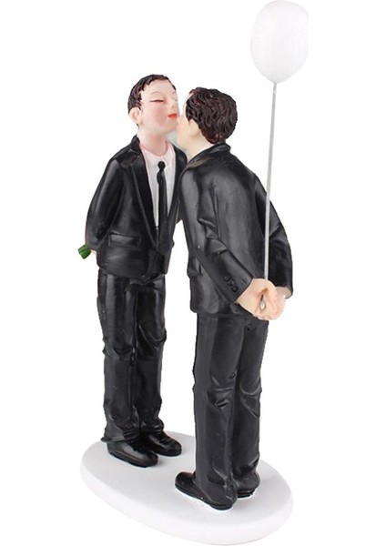 Düğün Pastası Topper, Siyah Beyaz Reçine Çift Damatlar Düğün Partileri (Yurt Dışından) fiyatları