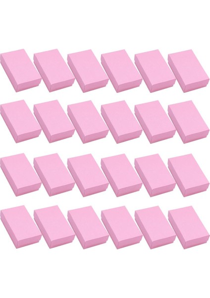 24 Molorful Linen Kağıt Depolama Tutucu Pimi Ekran Kutusu Pembe (Yurt Dışından)