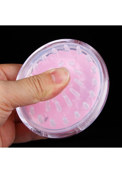 Yumuşak Silikon Derin Temizleme Duş Fırçası Vücut Inatçı Saç Kafa Pembe (Yurt Dışından)