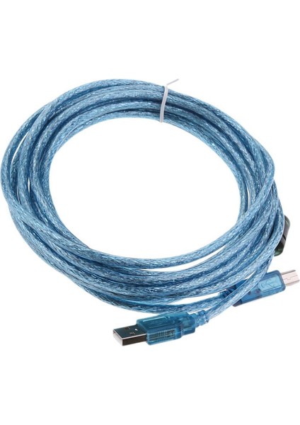 Loviver 1.5/3/5 USB Kablo Yazıcı Tipi Erkek .0 28AWG Korumalı Mavi 5 M (Yurt Dışından)