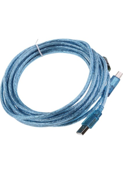 Loviver 1.5/3/5 USB Kablo Yazıcı Tipi Erkek .0 28AWG Korumalı Mavi 5 M (Yurt Dışından)