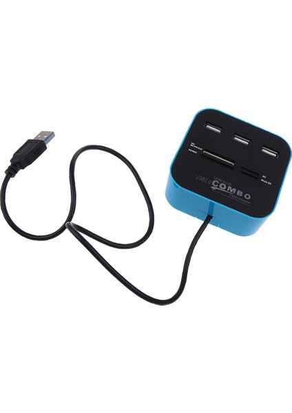 Loviver Ms / Ms Için 3x Usb2.0 Şarj Portu USB Hub'lu Okuyucuya Sahip Hepsi (Yurt Dışından)