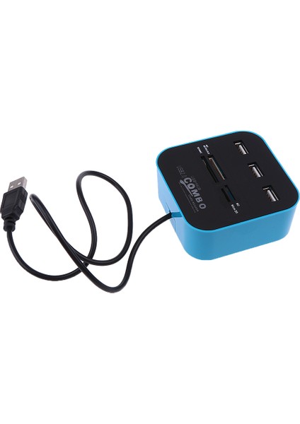 Loviver Ms / Ms Için 3x Usb2.0 Şarj Portu USB Hub'lu Okuyucuya Sahip Hepsi (Yurt Dışından)