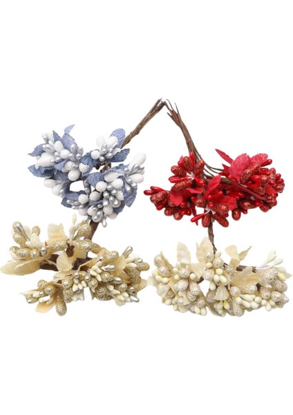 4pcs Yapay Çiçek Çilek Diy Dekorasyon Çiçekleri Için (Yurt Dışından) fiyatları