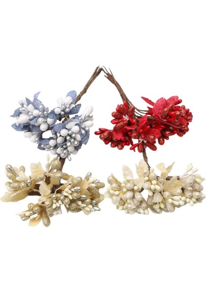 4pcs Yapay Çiçek Çilek Diy Dekorasyon Çiçekleri Için (Yurt Dışından) modelleri