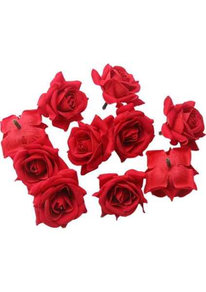 10 Adet Gül Çiçek Kafaları (Yurt Dışından)