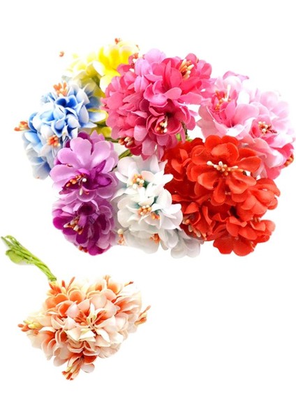 8pcs Simülasyon Ipek Çiçeği Ev Için Dıy Buket Kafa Bandı Süsleme El Sanatları (Yurt Dışından) fiyatları