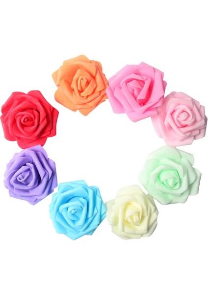 100X Kafalar Mini Köpük Gül Yapay Çiçek Düğün Dekorasyon Diy (Yurt Dışından)