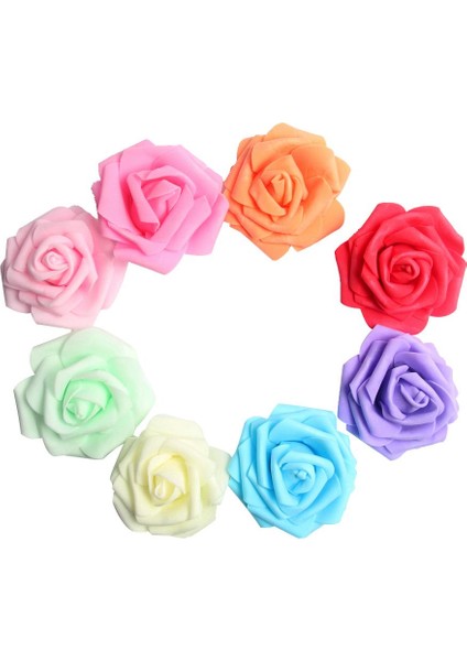 100X Kafalar Mini Köpük Gül Yapay Çiçek Düğün Dekorasyon Diy (Yurt Dışından) fiyatları