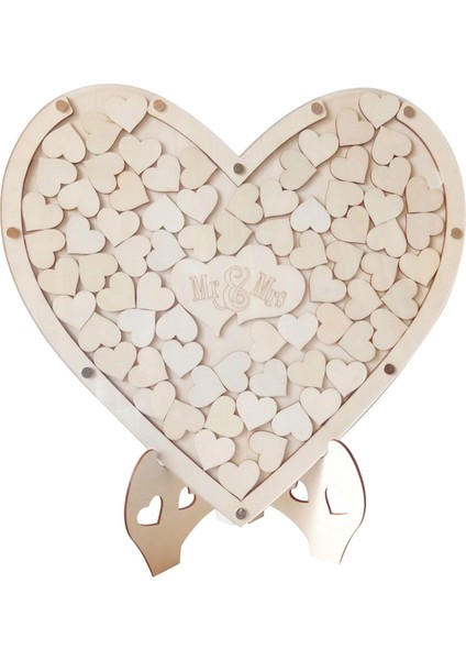 Eşsiz Düğün Konuk Kitabı Kalpler Damla Kutusu Dekoratif Istekler Depolama Çerçevesi (Yurt Dışından)