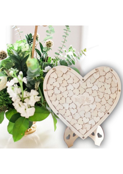 Eşsiz Düğün Konuk Kitabı Kalpler Damla Kutusu Dekoratif Istekler Depolama Çerçevesi (Yurt Dışından) modelleri
