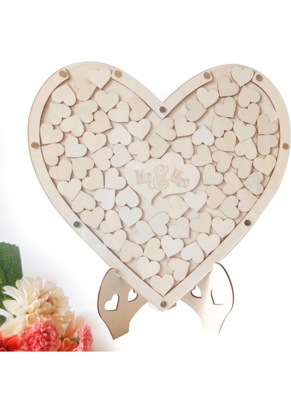Eşsiz Düğün Konuk Kitabı Kalpler Damla Kutusu Dekoratif Istekler Depolama Çerçevesi (Yurt Dışından) fırsatları