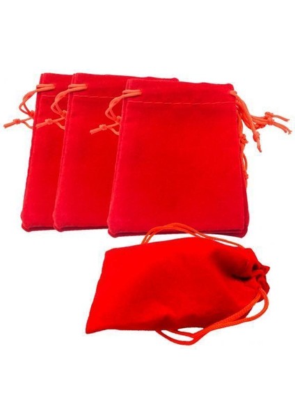 2X50PCS Yumuşak Velvet Drawstring Torbası Düğün Favor Çanta / Noel Hediye Çantası Kırmızı 2 Pcs (Yurt Dışından)