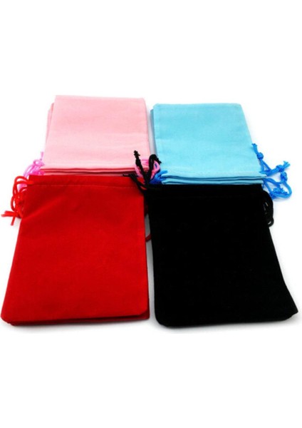2X50PCS Yumuşak Velvet Drawstring Torbası Düğün Favor Çanta / Noel Hediye Çantası Kırmızı 2 Pcs (Yurt Dışından) fırsatları