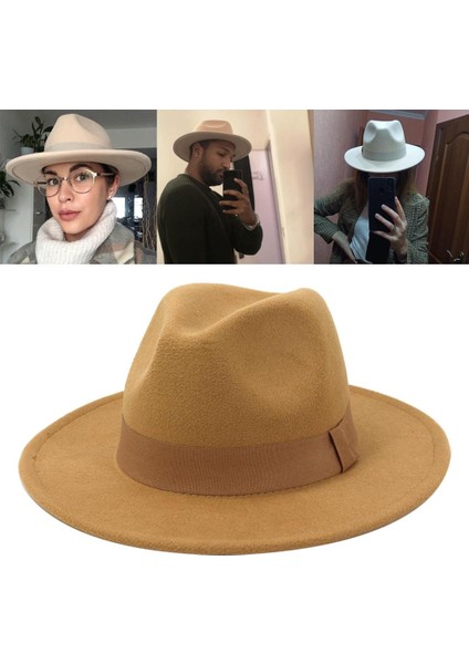 2pcs Zarif Fedora Şapkası Basit Şerit Bant Kemeri Keçeli Balıklar Kadınlar İçin (Yurt Dışından) modelleri