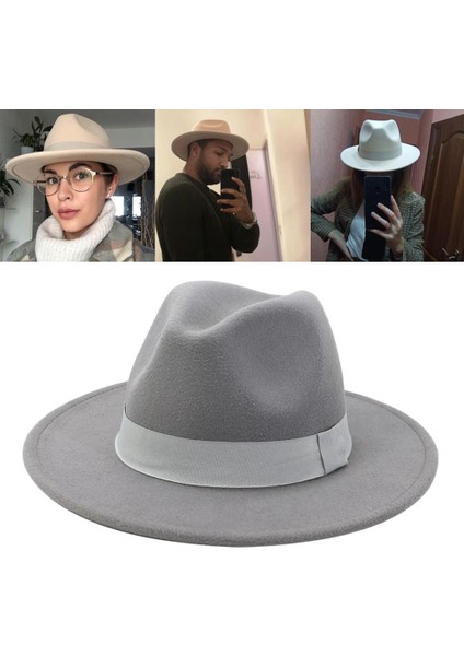 2pcs Zarif Fedora Şapkası Basit Şerit Bant Kemeri Keçeli Balıklar Kadınlar İçin (Yurt Dışından) indirimleri