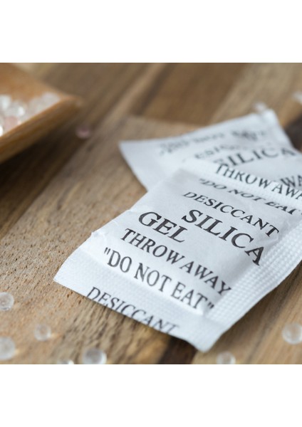 5 gr 100 Adet Silikajel Nem Alıcı Silika Jel Rutubet Önleyici Küf Giderici Silica Gel