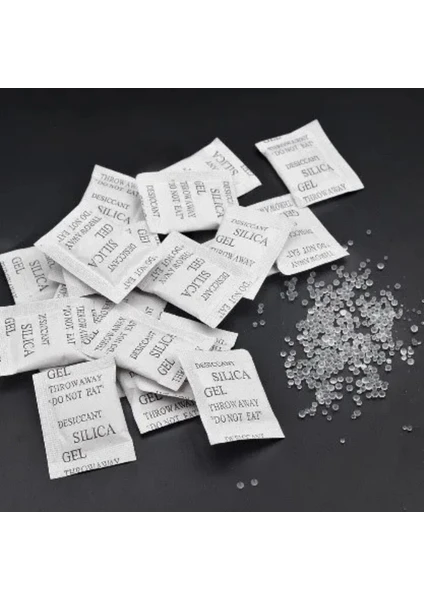 5 gr 50 Adet Silikajel Nem Alıcı Silika Jel Rutubet Önleyici Küf Giderici Silica Gel