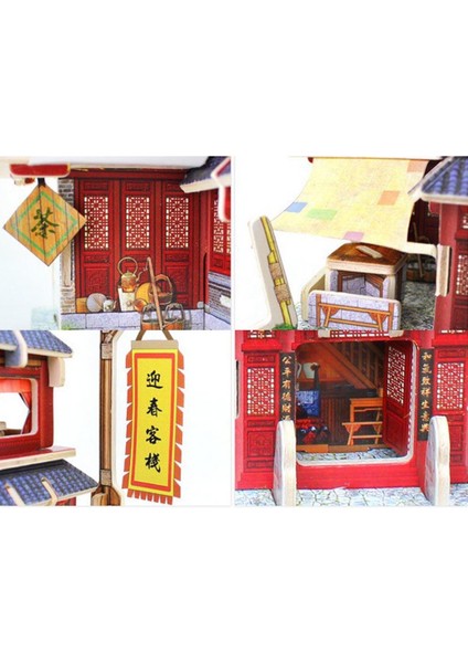 Prettyia 3D Jigsaw Bulmaca 1/24 Dollhouse Minyatür(Yurt Dışından)