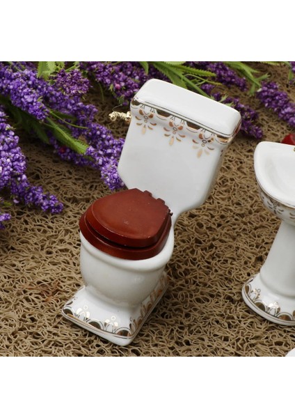 Banyo Dekorasyon Tuvalet Küvet Set Bebek Evi Minyatür (Yurt Dışından) fırsatları