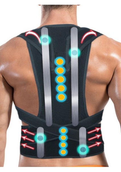 Ankaflex Doğru Duruş Korsesi Medoğrual Korse Doğru Tutan Korse Doğru Duruş Yeleği Balenli Manyetik Omuz Sırt Korsesi modelleri