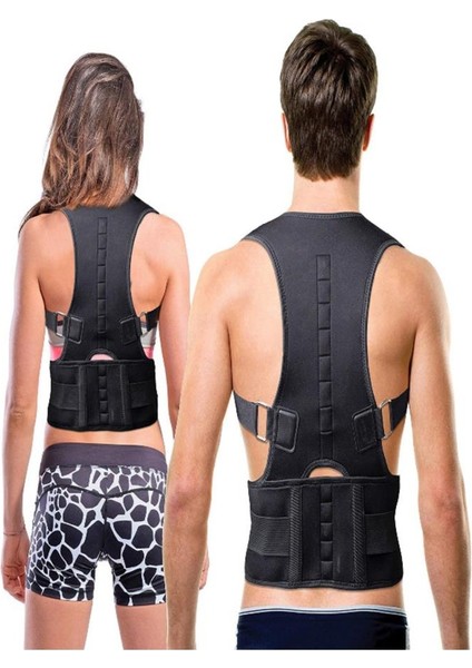 Ankaflex Siyah Manyetik Doğru Duruş Korsesi Doğru Durmak Için Korse Aparatı