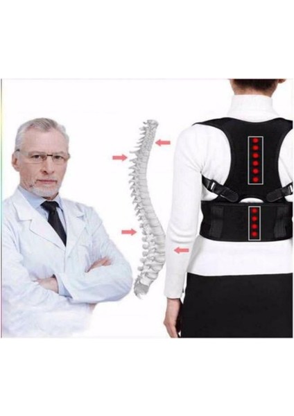 Ankaflex Ortopedoğru Manyetik Doğru Duruş Korsesi Sırt Korsesi kaamburluğu Erkek Kadın Korse