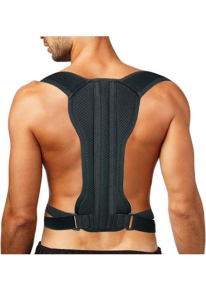 Ankaflex Siyah Balenli Medoğrual Korse Ortopedoğru kaambur-Luk Sırt Doğru Duruş Korsesi