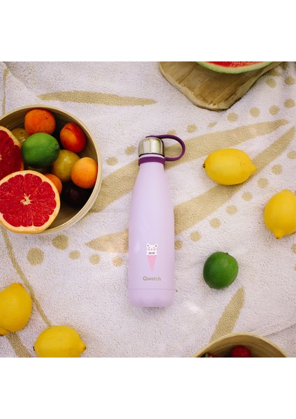 QK9005 Kids Isı Yalıtımlı 500ML Termos - Kedi Desenli