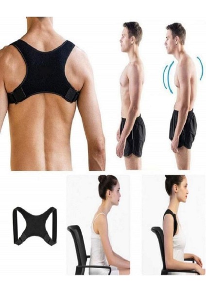 Ankaflex Spor Yeni Nesil Doğru Duruş Korsesi Bel Omuz kaambur-Luk Sırt Kemeri Aparatı