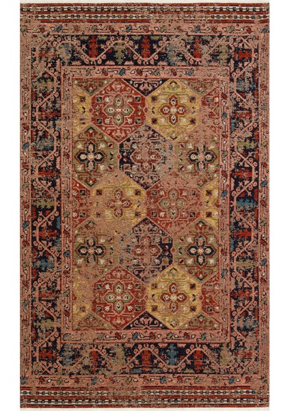 Anadolu Kilim AND01 Multy Antik Desenli Yıkanabilir Hav Vermez Kaymaz Tabanlı Etnik Kilim