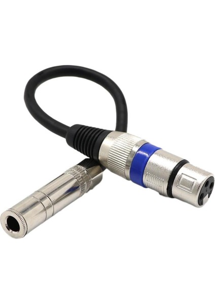 6.35MM Ila Xlr 3 Pimli Stereo Mikrofon Adaptör Kablosu (Yurt Dışından)