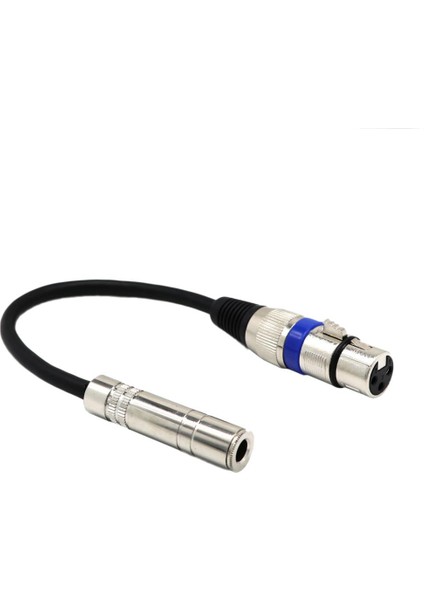 6.35MM Ila Xlr 3 Pimli Stereo Mikrofon Adaptör Kablosu (Yurt Dışından)