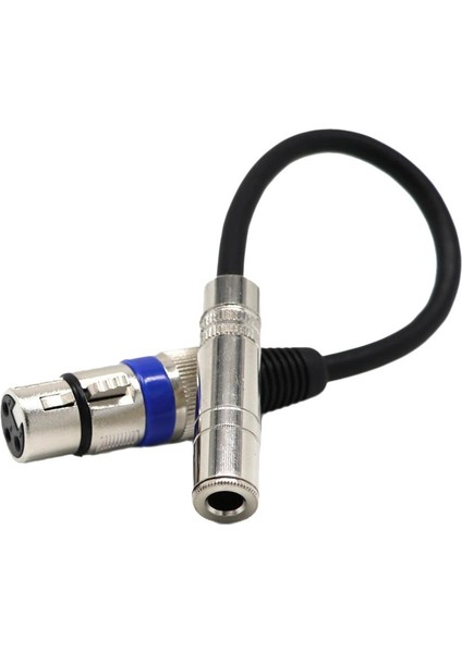 6.35MM Ila Xlr 3 Pimli Stereo Mikrofon Adaptör Kablosu (Yurt Dışından)