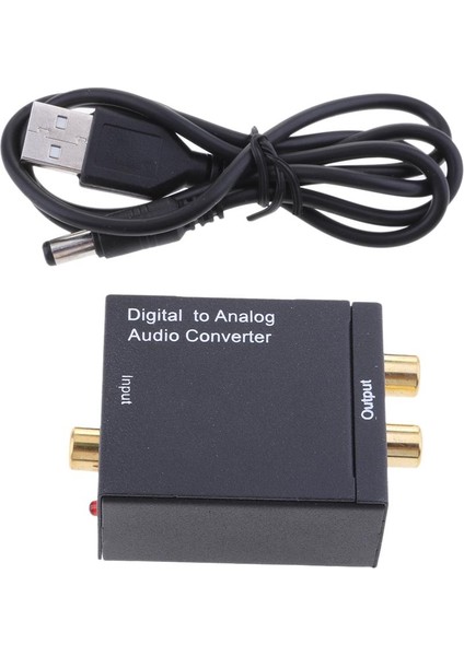Koaksiyel Dijitalden Analog Rca Dönüştürücü / R Dönüştürücü + Dc Kordon (Yurt Dışından)