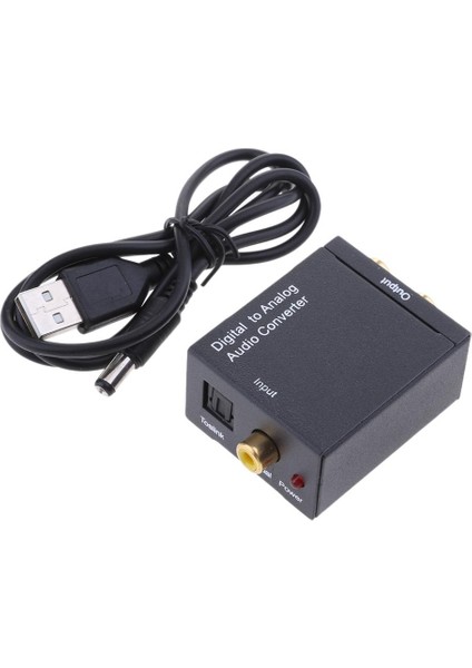 Koaksiyel Dijitalden Analog Rca Dönüştürücü / R Dönüştürücü + Dc Kordon (Yurt Dışından)