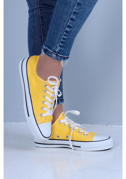 SkyHike Keten Sarı Kısa Rahat Sneaker Spor Ayakkabı modelleri