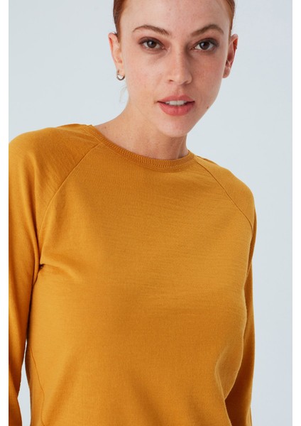 Vanessa Pullover Merino Yünlü Yanları Yırtmaçlı Ince Kadın Triko Kazak Sarı modelleri