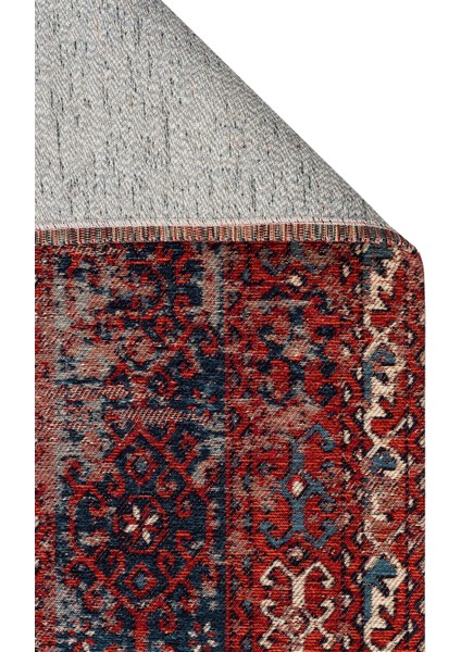 Anadolu Kilim AND02 Multy Antik Desenli Yıkanabilir Hav Vermez Kaymaz Tabanlı Etnik Kilim