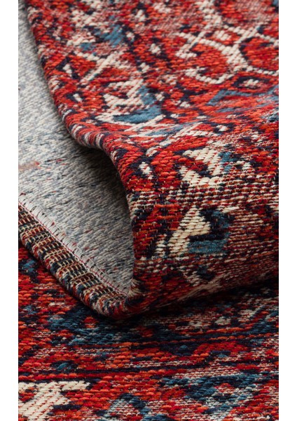 Anadolu Kilim AND02 Multy Antik Desenli Yıkanabilir Hav Vermez Kaymaz Tabanlı Etnik Kilim