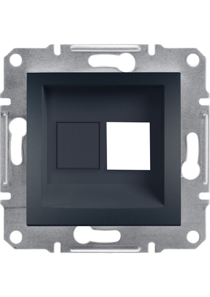 EPH4300171-02 Asfora Antrasit RJ45 Boş Priz - Çerçevesiz