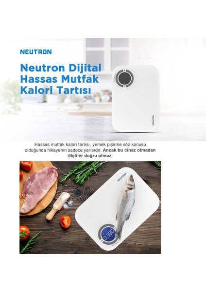 Dijital Hassas Mutfak Kalori Tartısı 5kg Bluetooth Destekli - App ile Kontrol