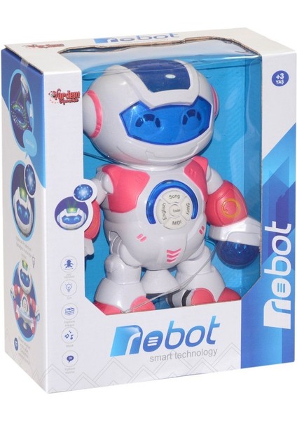 LZH-99444-7 Müzikli ve Işıklı Projeksiyonlu Robot -Vardem
