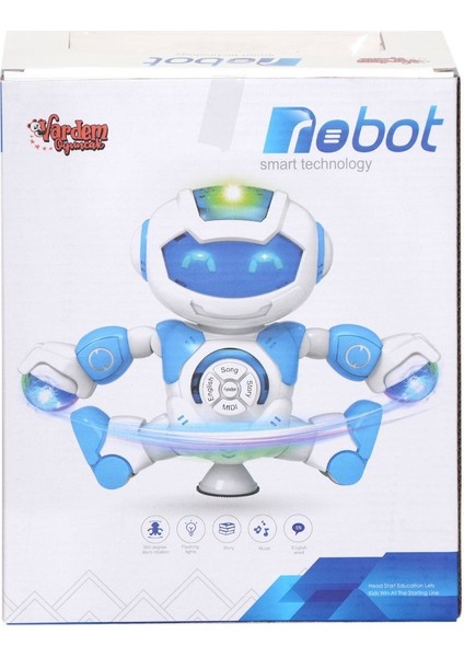 LZH-99444-7 Müzikli ve Işıklı Projeksiyonlu Robot -Vardem