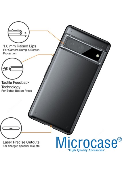 Google Pixel 7 Luna Serisi Köşe Korumalı Sert Rubber Kılıf - AL3422 fırsatları