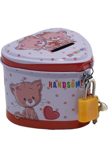 Oyuncak Kumbara Metal Mini Kumbara Kilitli