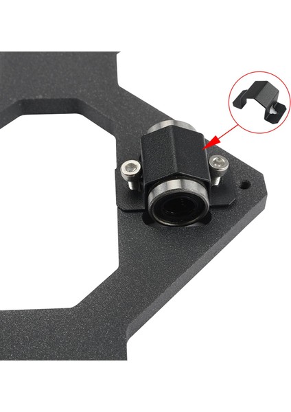 Loviver 3'lü Yatak Klipsleri Kelepçeler 3D Yazıcı Metal Isıtmalı Siyah+ I3 (Yurt Dışından)