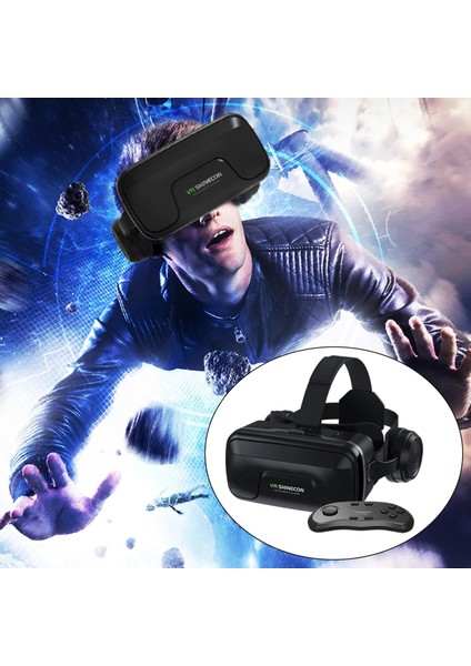 Vr Kulaklık Seti Ayarlanabilir Ergonomik G04EA 3D Gözlük 5.5-7.2 "telefon Filmleri B01 Denetleyicisi (Yurt Dışından)