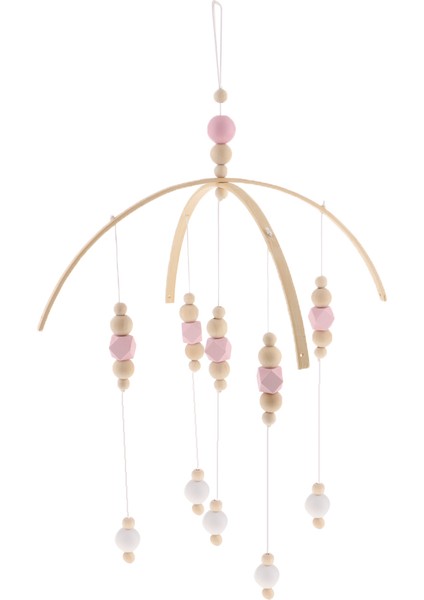 Çocuklar Beşik Mobil Çan Ahşap Rüzgar Zil Asılı Oda Dekor Pembe (Yurt Dışından) fiyatları