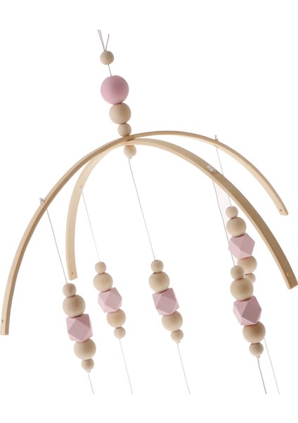 Çocuklar Beşik Mobil Çan Ahşap Rüzgar Zil Asılı Oda Dekor Pembe (Yurt Dışından) modelleri